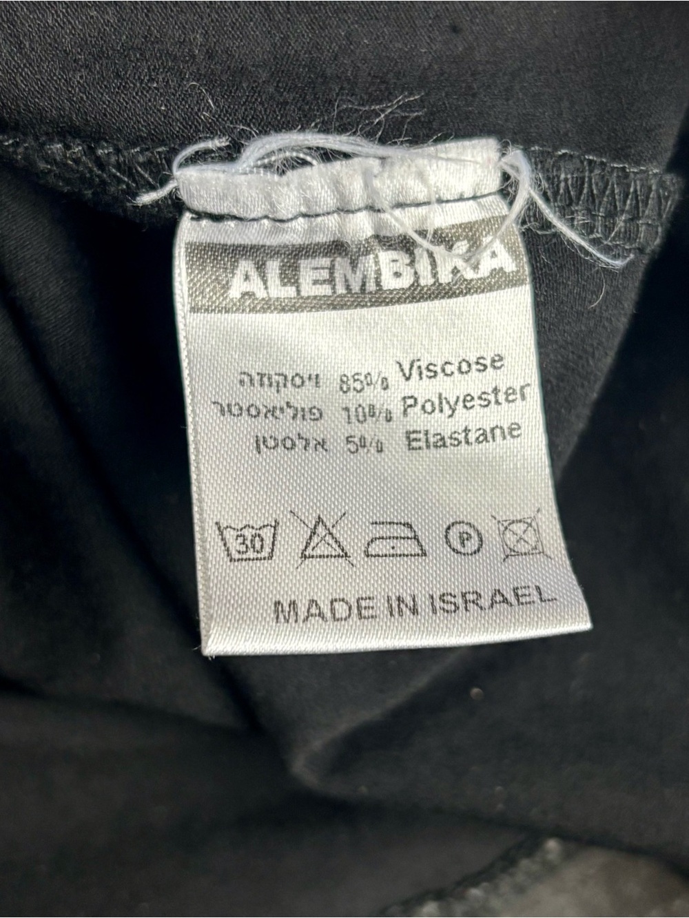 Alembika Tunic Top Women (3) Large Black Long Sleeve Asymmetrical Hem Relaxed - Picture 6 of 8